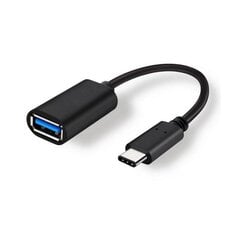 Adapteris iš Type-C į USB (OTG) juodas kaina ir informacija | Adapteriai, USB šakotuvai | pigu.lt