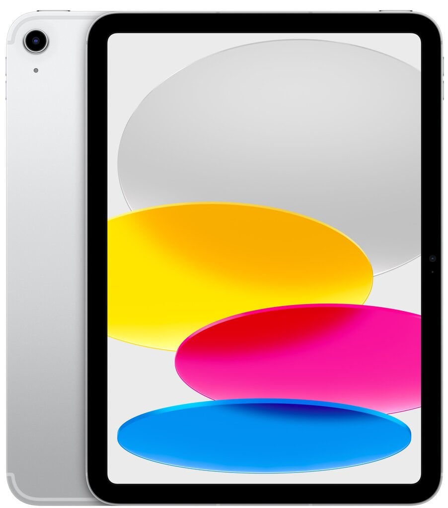 iPad 10.9" Wi-Fi + Cellular 64GB - Silver 10th Gen - MQ6J3HC/A kaina ir informacija | Planšetiniai kompiuteriai | pigu.lt