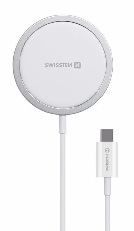 Swissten MagStick, Wireless/USB-C, 2A kaina ir informacija | Krovikliai telefonams | pigu.lt