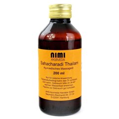 Kūno masažo aliejus Sahacharadi Thailam Nimi Ayurveda, 200 ml цена и информация | Кремы, лосьоны для тела | pigu.lt