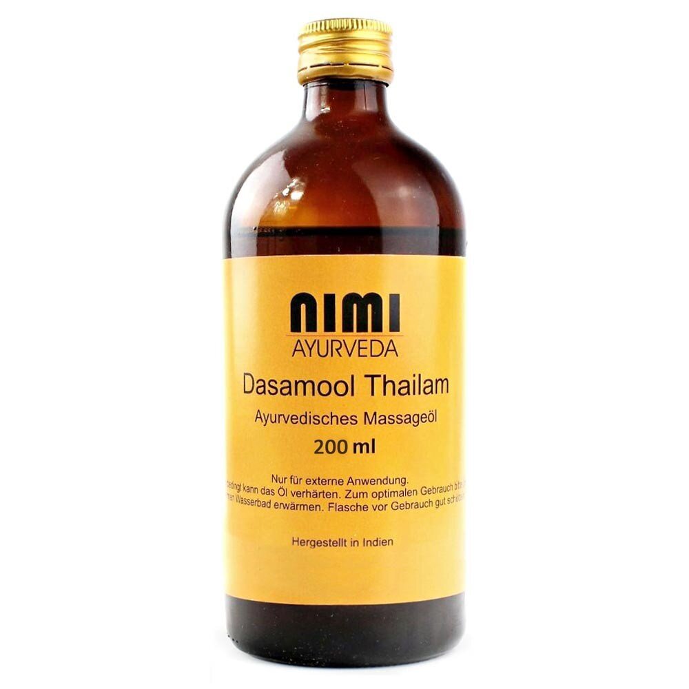 Kūno masažo aliejus Nimi Ayurveda Dasamool Thailam, 200 ml kaina ir informacija | Kūno kremai, losjonai | pigu.lt