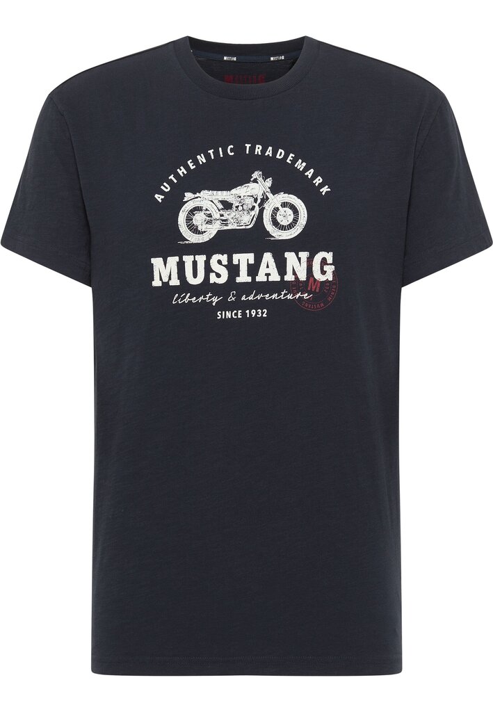 Marškinėliai vyrams Mustang 1012790*5323, mėlynos spalvos kaina ir informacija | Vyriški marškinėliai | pigu.lt