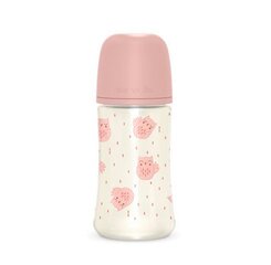 Buteliukas Suavinex, 270 ml, 3 m+, rožinis kaina ir informacija | Buteliukai kūdikiams ir jų priedai | pigu.lt