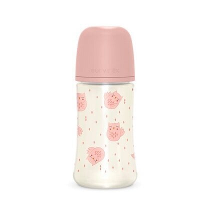 Buteliukas Suavinex, 270 ml, 3 m+, rožinis цена и информация | Buteliukai kūdikiams ir jų priedai | pigu.lt