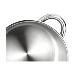 Кастрюля с крышкой FAGOR Silverinox, нержавеющая сталь 18/10 хром, Ø 24 см цена и информация | Кастрюли, скороварки | pigu.lt