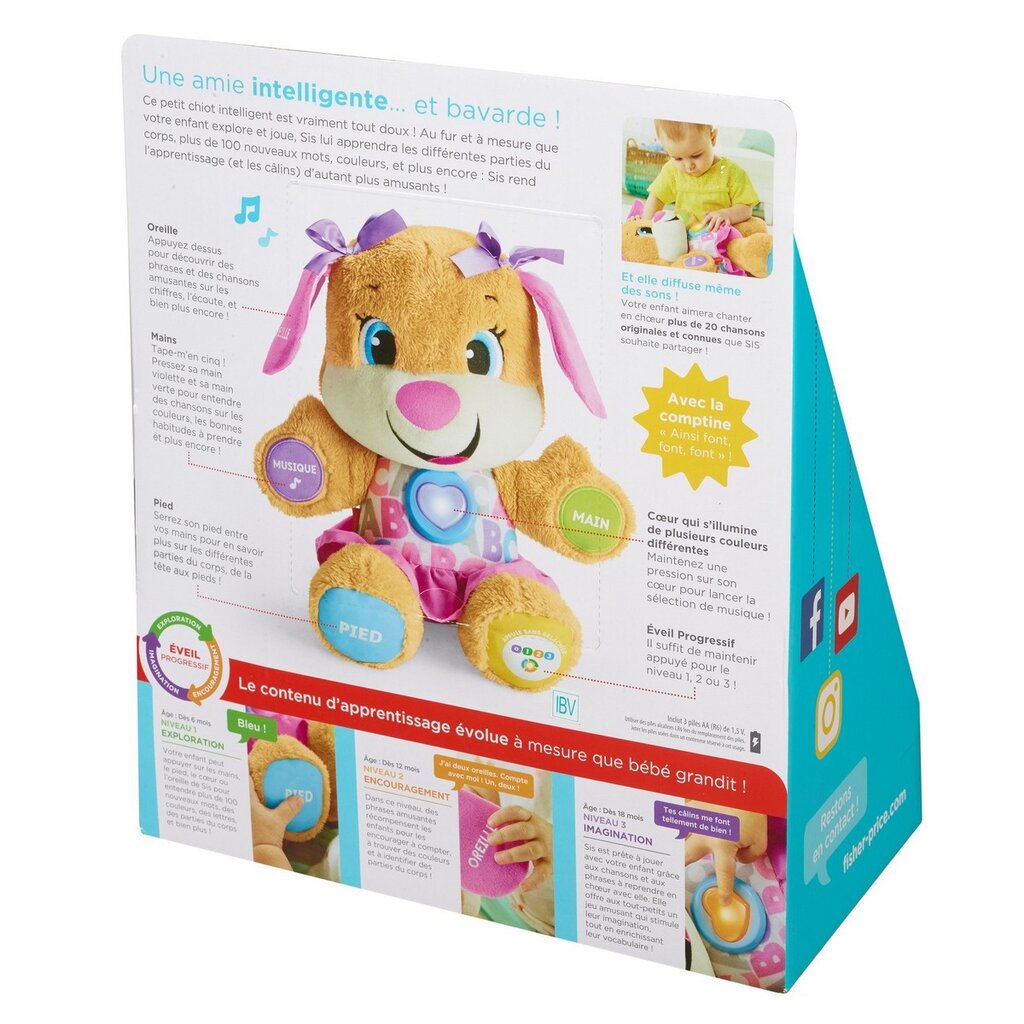 Interaktyvus gyvūnas Fisher Price Puppy Sister kaina ir informacija | Lavinamieji žaislai | pigu.lt