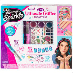 Набор косметики для ногтей, волос и тела CraZart Ultimate Glitter, 8+ цена и информация | Игрушки для девочек | pigu.lt