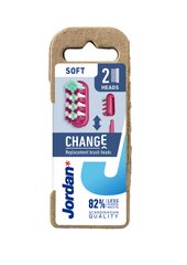 Сменные насадки для зубных щеток Jordan Change Soft, 2шт. цена и информация | Зубные щетки, пасты | pigu.lt