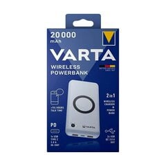 Atsarginis maitinimo šaltinis Varta Wireless 20000mAh kaina ir informacija | varta Mobilieji telefonai, Foto ir Video | pigu.lt