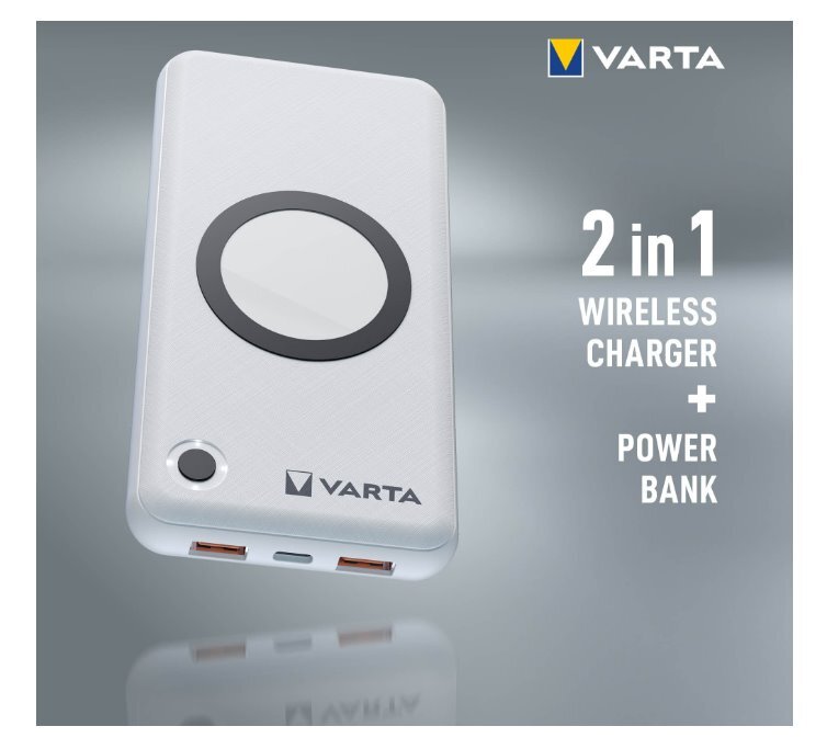 Atsarginis maitinimo šaltinis Varta Wireless 15000mAh kaina ir informacija | Atsarginiai maitinimo šaltiniai (power bank) | pigu.lt