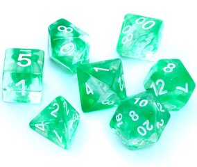 Kauliukai Rebel RPG Dice Set, Nebula Green kaina ir informacija | Stalo žaidimai, galvosūkiai | pigu.lt
