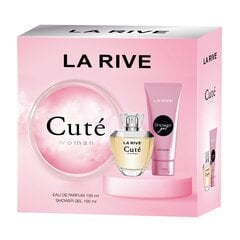 Rinkinys moterims: La Rive Cute Woman EDP 100 ml + dušo želė 100 ml kaina ir informacija | Kvepalai moterims | pigu.lt