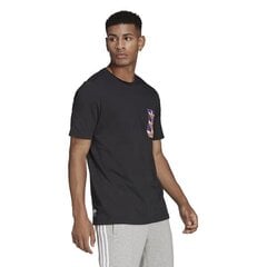 YUNG Z TEE 2 ADIDAS ORIGINALS  for Men's Black HC7185 HC7185 цена и информация | Футболка мужская | pigu.lt