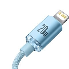 Телефонный кабель Baseus Crystal Shine Series USB Type C - Lightning Fast Charging Power Delivery 20W 2m (CAJY001403) цена и информация | Кабели для телефонов | pigu.lt