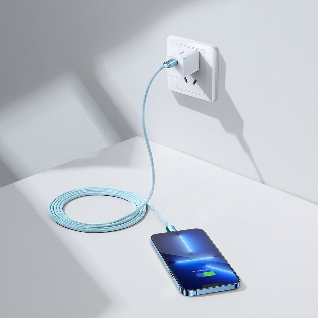 Baseus Crystal Shine Series USB Type C - Lightning Fast Charging Power Delivery 20W 2m (CAJY001403) kaina ir informacija | Laidai telefonams | pigu.lt