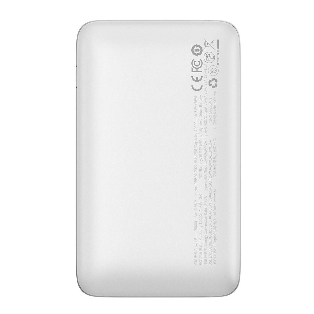 Baseus Pro PPBD040302 20000mAh kaina ir informacija | Atsarginiai maitinimo šaltiniai (power bank) | pigu.lt