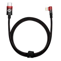 Baseus USB-C to Lightning MVP 20Вт 1м Cable (Black-red) цена и информация | Кабели для телефонов | pigu.lt