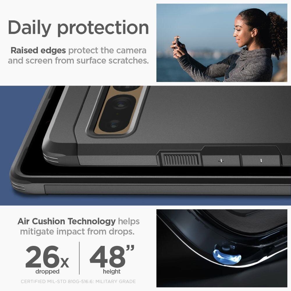 Spigen Tough Armor Google Pixel 7 Pro black kaina ir informacija | Telefono dėklai | pigu.lt