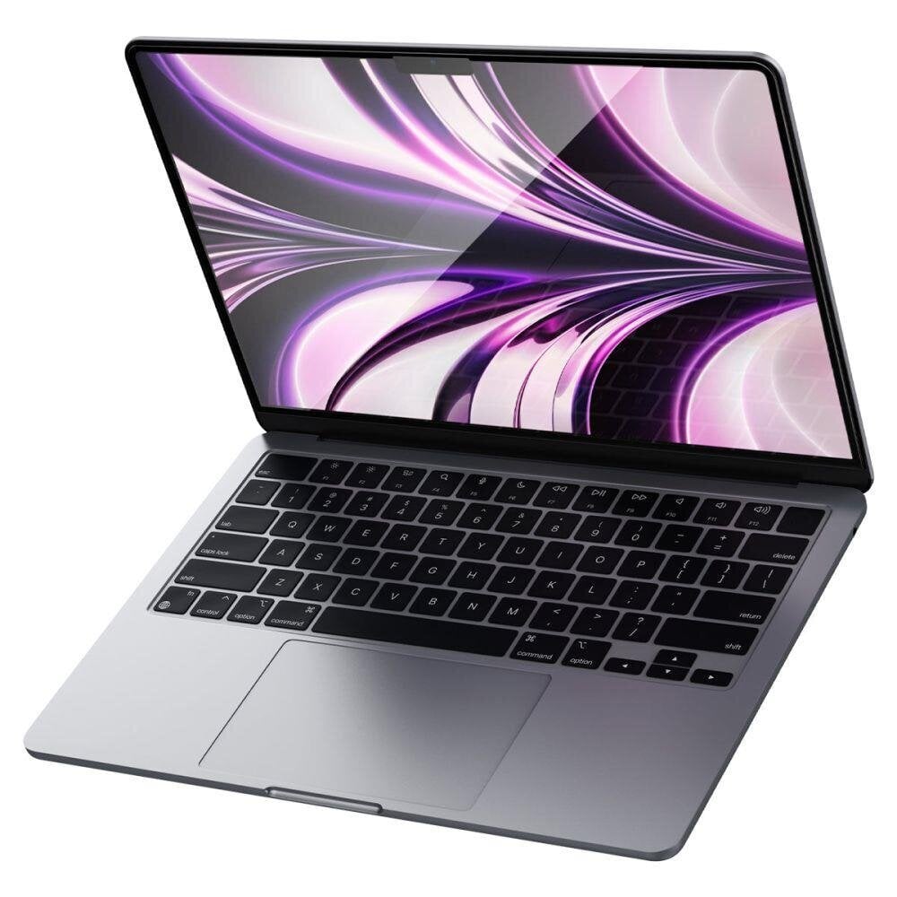 Spigen Glass FC ekrano apsauga skirta Macbook Air 13 &quot;2022 juoda kaina ir informacija | Kompiuterių aušinimo ir kiti priedai | pigu.lt