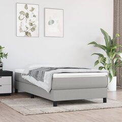 Каркас кровати с пружинами, серый, 90х200 см, ткань цена и информация | Кровати | pigu.lt