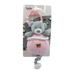 Barškutis - meškutis 13 cm, rožinės spalvos kaina ir informacija | Žaislai kūdikiams | pigu.lt