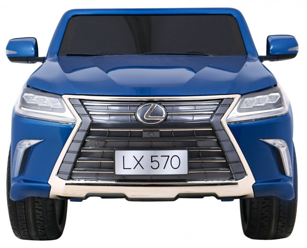 Dvivietis vaikiškas elektromobilis Lexus LX570, mėlynas lakuotas kaina ir informacija | Elektromobiliai vaikams | pigu.lt