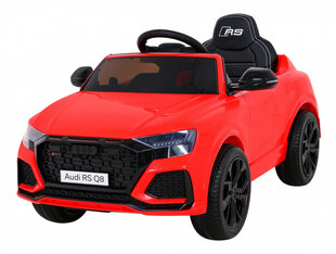 Vienvietis elektromobilis Audi RS Q8, raudonas kaina ir informacija | Elektromobiliai vaikams | pigu.lt