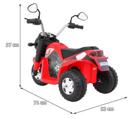 Elektrinis triratis motociklas Minibike, raudonas kaina ir informacija | Elektromobiliai vaikams | pigu.lt