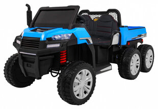Dvivietis vaikiškas traktorius Farmer Truck, mėlynas kaina ir informacija | Elektromobiliai vaikams | pigu.lt