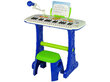 Sintezatorius su kėdute, mėlynas kaina ir informacija | Lavinamieji žaislai | pigu.lt