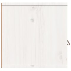 Sieninė spintelė vidaXL, Pušies medienos masyvas, 60x30x30cm, balta kaina ir informacija | Svetainės spintelės | pigu.lt