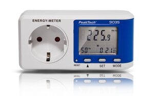 Счетчик энергии PeakTech® P 9035, ~ 0,005 А Разрешение 16 000 A ~ 3680 Вт ~ 0,1 Вт цена и информация | Механические инструменты | pigu.lt