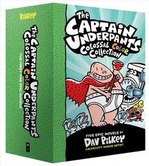 Captain Underpants Colossal Color Collection (Captain Underpants #1-5 Boxed Set) цена и информация | Книги для подростков  | pigu.lt