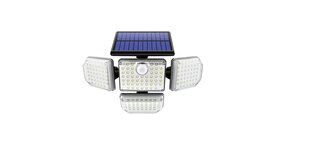Lauko šviestuvas su saulės baterija ir judesio davikliu, kaina ir informacija | Lauko šviestuvai | pigu.lt