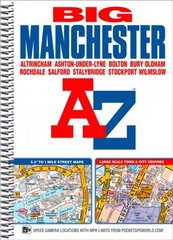 Manchester Big A-Z Street Atlas New 13th edition kaina ir informacija | Kelionių vadovai, aprašymai | pigu.lt