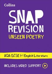 AQA Unseen Poetry Anthology Revision Guide: Ideal for Home Learning, 2022 and 2023 Exams цена и информация | Книги для подростков и молодежи | pigu.lt