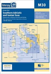 Imray Chart M30: Dubrovnik to Kerkira (Corfu) & Sicilia Revised edition цена и информация | Книги о питании и здоровом образе жизни | pigu.lt