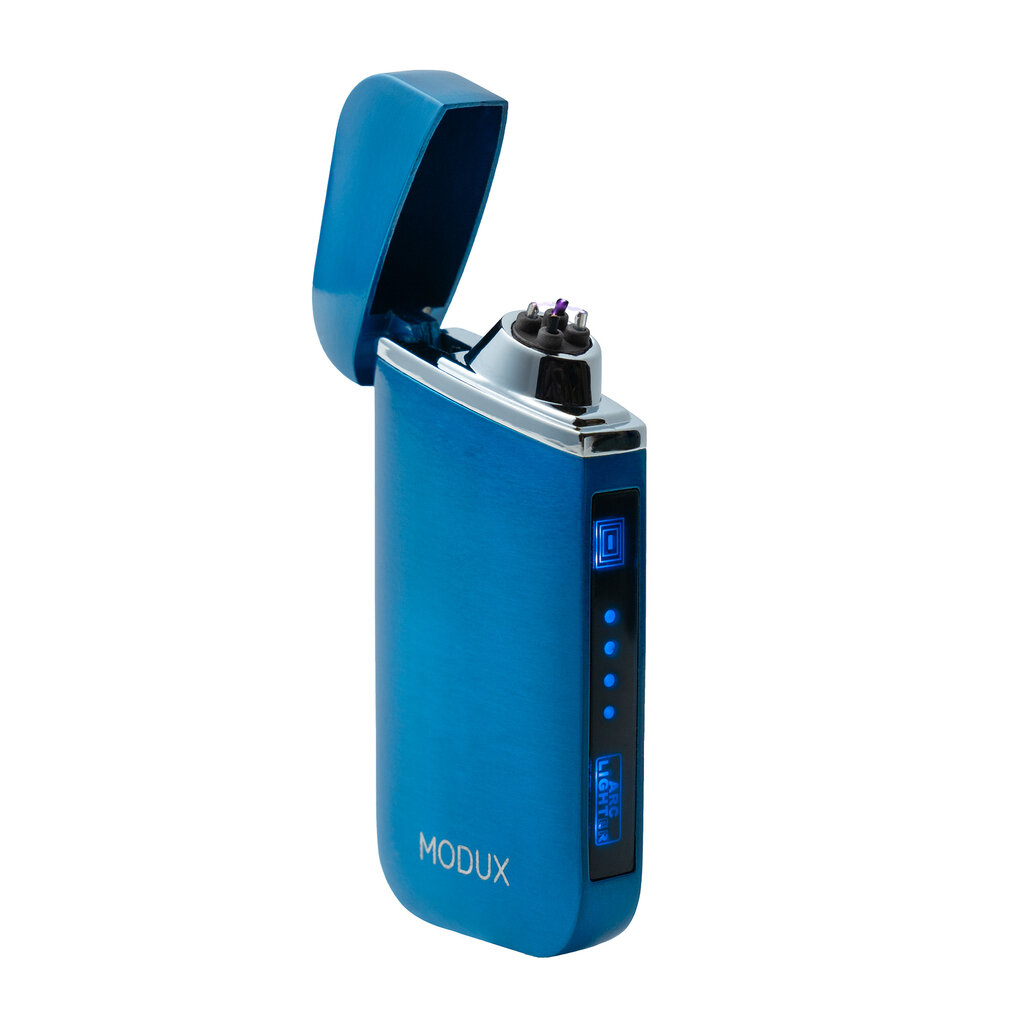Modux Elektrinis USB Žiebtuvėlis Su Plazma Blue Satin kaina ir informacija | Žiebtuvėliai ir priedai | pigu.lt