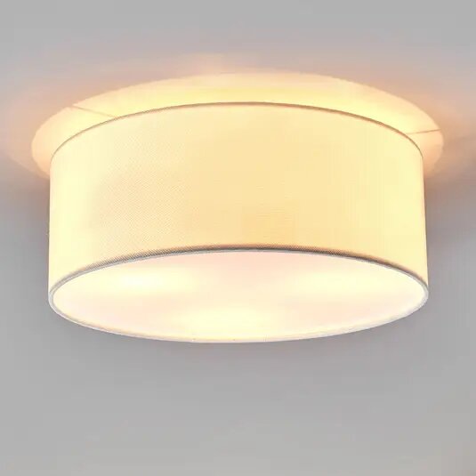 Balto audinio lubinis šviestuvas Henrika kaina ir informacija | Lubiniai šviestuvai | pigu.lt