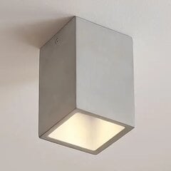 Квадратный потолочный светильник Gerda из бетона цена и информация | Потолочные светильники | pigu.lt