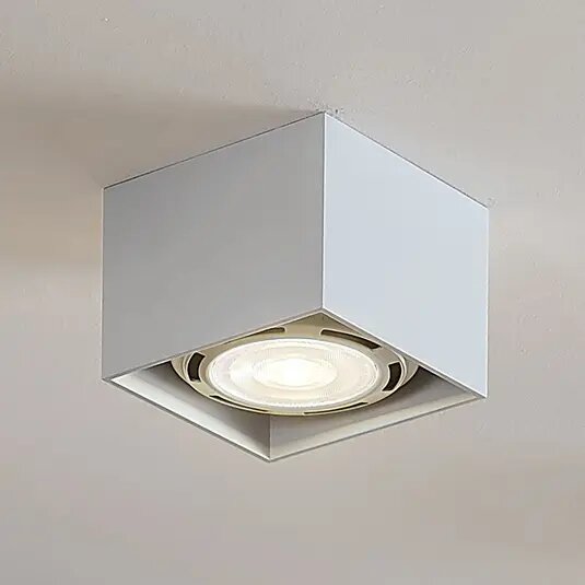 Mabel LED lubų prožektorius, kvadratinis, baltas цена и информация | Lubiniai šviestuvai | pigu.lt