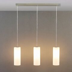 Винста - трехламповый подвесной светильник с белым стеклом цена и информация | Люстры | pigu.lt