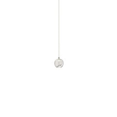 Подвесной светодиодный светильник Hayley со стеклянным шаром, 1 лампочка, золото цена и информация | Люстры | pigu.lt