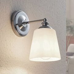 Настенный светильник Yola со стеклянной крышкой, хром цена и информация | Настенные светильники | pigu.lt