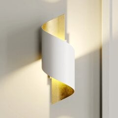 Metalinis LED sieninis šviestuvas Desirio, balto aukso kaina ir informacija | Sieniniai šviestuvai | pigu.lt