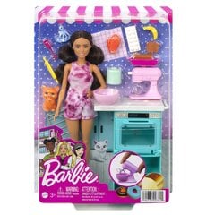 Lėlė Barbie su virtuvės rinkiniu, gyvūnėliu ir kitais priedais цена и информация | Игрушки для девочек | pigu.lt