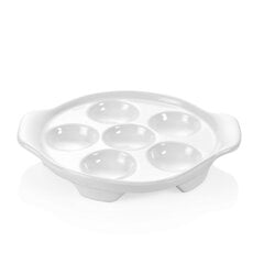 Porceliano lėkštė 6 sraigėms, Ø15cm kaina ir informacija | Indai, lėkštės, pietų servizai | pigu.lt