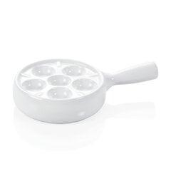 Porceliano lėkštė su rankena 6 sraigėms, Ø12cm kaina ir informacija | Indai, lėkštės, pietų servizai | pigu.lt
