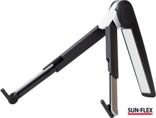 Подставка для ноутбука SUN-FLEX®GRAVITY STAND, металл, цвет черный/серебристый цена и информация | Кронштейны для монитора | pigu.lt