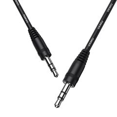 KAKU kabelis KSC-450 Yaman - nuo 3,5 mm iki 3,5 mm - 1 metras juodas kaina ir informacija | Laidai telefonams | pigu.lt
